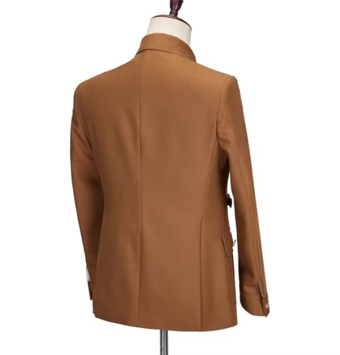 Zhongshan Suit Men Sets Blazer Pants 2 Pieces Male for Business Coat Single Breasted Groom Tuxedo Chinese Style4