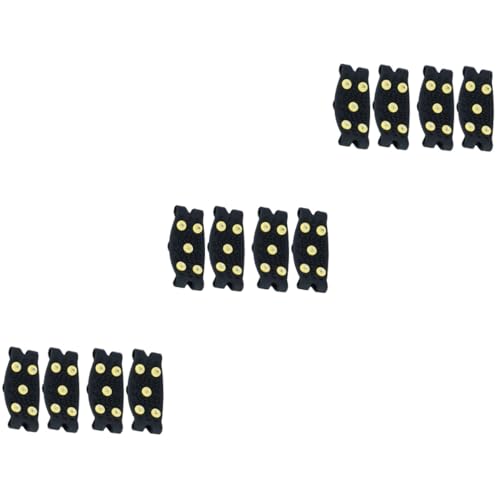 TOGEVAL 6pairs Crampon Spikes for Shoes Non- Ice Grippers Lightweight and Portable Foot Cover for Climbing Hiking and Activities TPE Material for