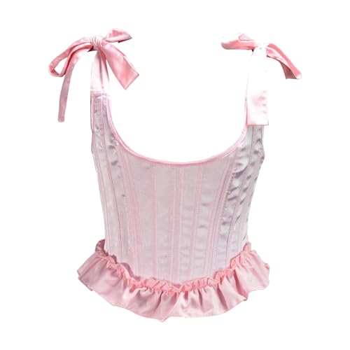 Corset pour femme corset à chevrons bustier chic shapewear élégant avec nœuds