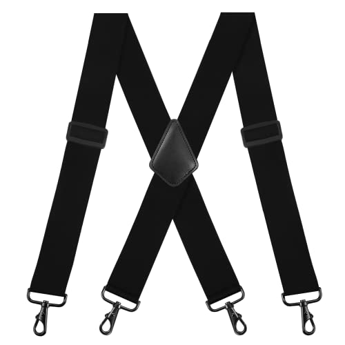 Hbselect Suspenders For Men Heavy Duty, Mens Suspenders For Big And Tall With Snap Hooks, Adjustable Elastic Suspenders #TOP2
