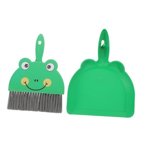 ERINGOGO Mini Scopa e Paletta Set per Pulizia della Scrivania Scopa Portatile e Paletta per Pulizia della Polvere Materiale Leggero e Resistente all Usura per Uso Auto e Ufficio