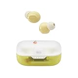 エレコム ワイヤレスイヤホン bluetooth レトロ レモン色 AAC対応 Bluetooth5.3 連続再生5時間 低遅延 LBT-TWS16CSYL