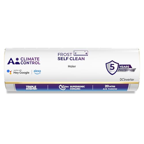 Haier 1.5 Ton 4 Star AI Climate Control Smart Split AC (5250 Watt...