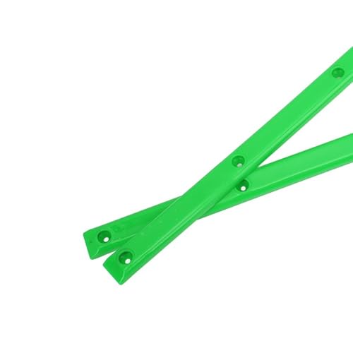 Chiffonade Rib Bones Rails 36.5x1.7cm Flexible ABS Guardrails with Mounting Screws Skateboard Edge Protector Accessories for Longboard Skateboard(Green)