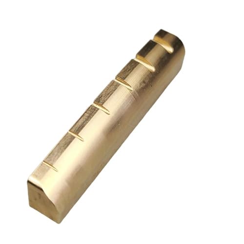 1 ピースソリッドブラスメタルエレキギターナット 43 ミリメートル LP/SG スタイルエレクトリックまたはアコースティックギター用 ギター交換用ナット