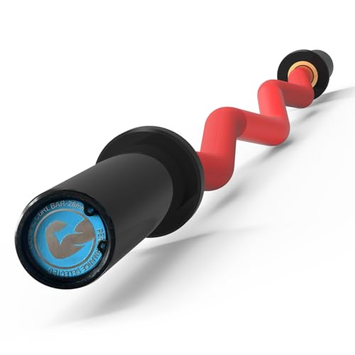 CAVATINY Olympische Langhantel 50mm für Krafttraining Professionelle SZ-Curlstange für Gewichtheben Hüftstöße Kniebeugen Bizeps 250kg Maximale Tragkraft Langhantelstange für das Heim-Fitnessstudio