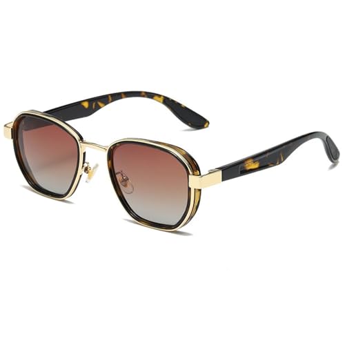 Lunettes de soleil polarisées mixtes en métal pour activités de plein air