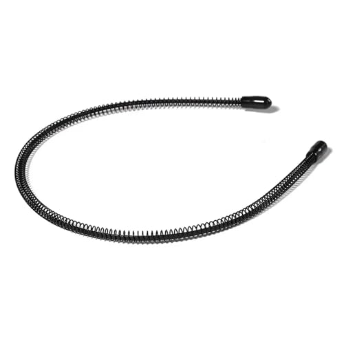 Diadema ondulada de Metal negro for hombres y mujeres, banda for el cabello, aros for la cabeza, diademas deportivas, accesorios for el cabello Para Yoga Deportes(Style7)