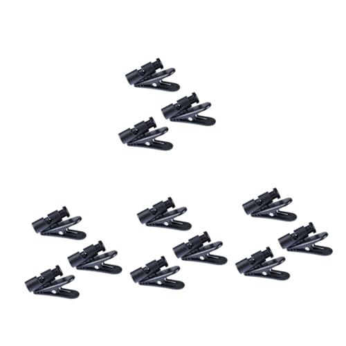 OSALADI 12piezas Clip Organizador para Auriculares Soporte Rotativo Grados para Cable De Auriculares Fijación Camisas y Prendas Negro