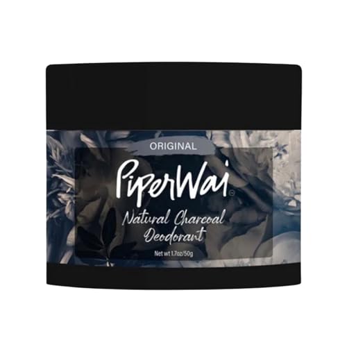PiperWai Natural Deodorant with Activated Charcoal