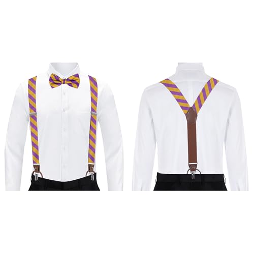 Set Corbata y Tirantes Jacob Alexander College Stripe miniatura 5