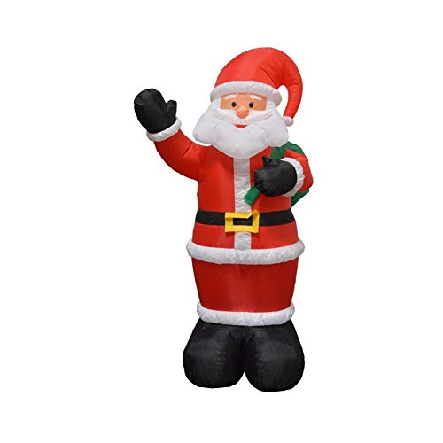 Impact Canopy Inflatable Outdoor Christmas Decoration, Lighted Santa with Gift Bag, 8 Feet Tall