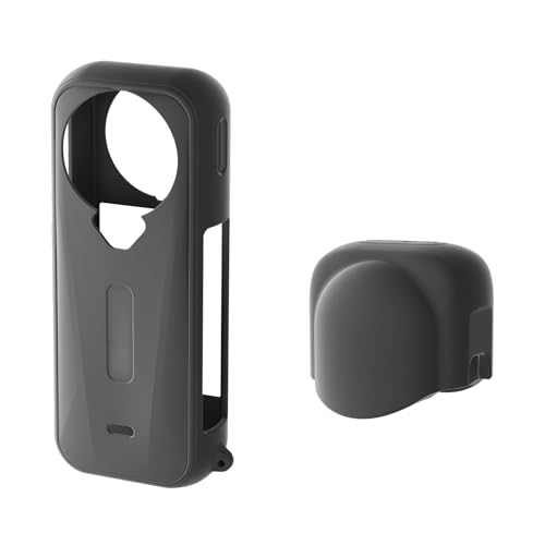 For Insta360 X4 Air �V���R���P�[�X X4 Air �X�|�[�c�J�����P�[�X�A�N�Z�T���[ ����s�v�̑f�����o�b�e���[�����݌v ����Ռ�����S�ʂ�ی� �h�o �ϏՌ� �L�Y�h�~ �����h�~ �V���v���ȃf�U�C�� ���K�ȃO���b�v �V���R���ی�P�[�X����