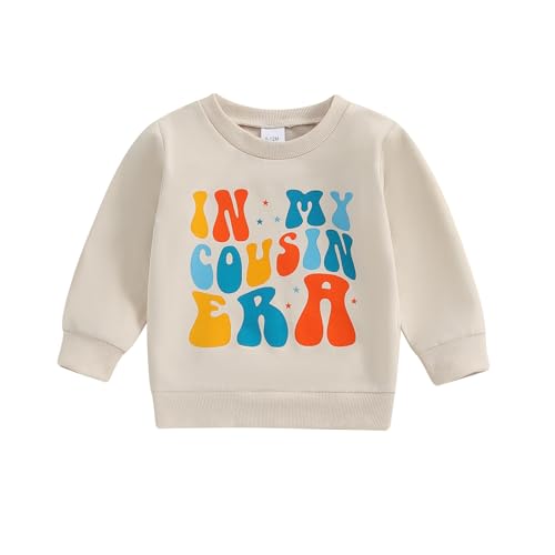 Toddler Kids Cousin Crew Shirt for Boy & Girl - Era Big Cousin Shirts Sweatshirt Matching Outfit