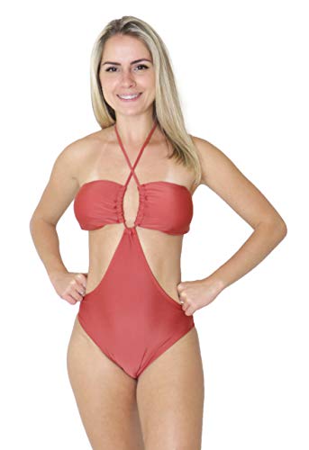 Maiô Engana Mamãe Bojo Ayron Fitness (Coral, G)