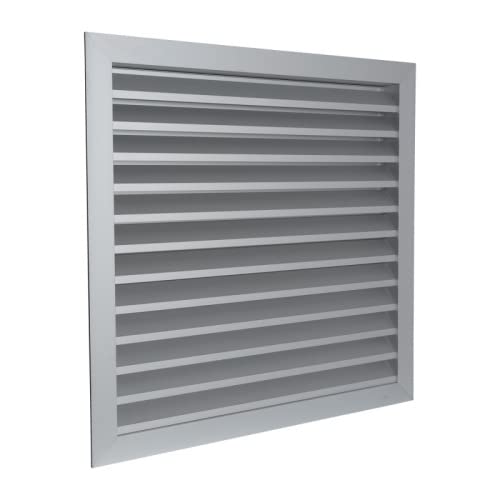 Lüftungsgitter Dalap GRW 355x355 mm aus stranggepresstem Aluminium mit festen Lamellen