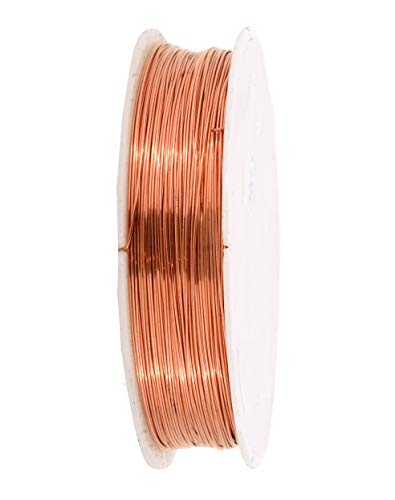 Image of ART IFACT 20 Meters of Bare Copper Wire of 24 Guage (0.559mm) - Dead Soft - 99.9% Pure Copper Wire - Without Enameled - DIY Jewellery, Artistic & Science Projects