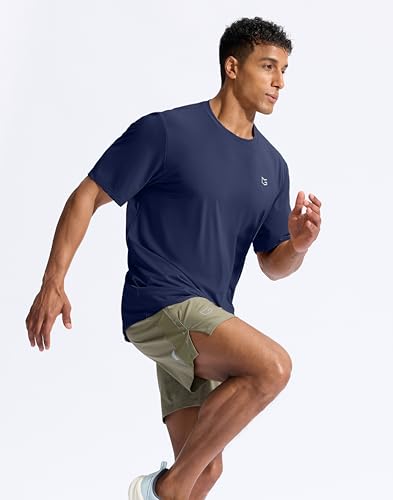 Image of G Gradual Men's Sun Protection Swim Shirt UPF 50+ Rash Guard Short Sleeve Quick Dry Water Hiking Workout Shirts for Men