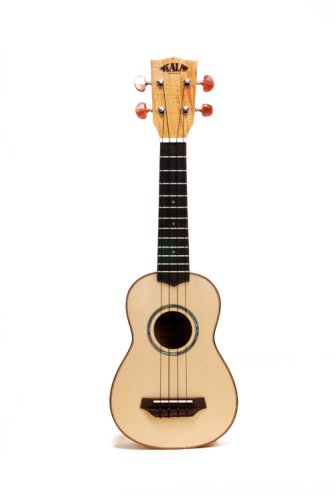 Kala KA-FMS Flamed Spalted Maple Soprano Ukulele - Les Beatles, Paul McCartney, John Lennon, RIngo Starr, George Harrison Kala KA-FMS Flamed Spalted Maple Soprano Ukulele