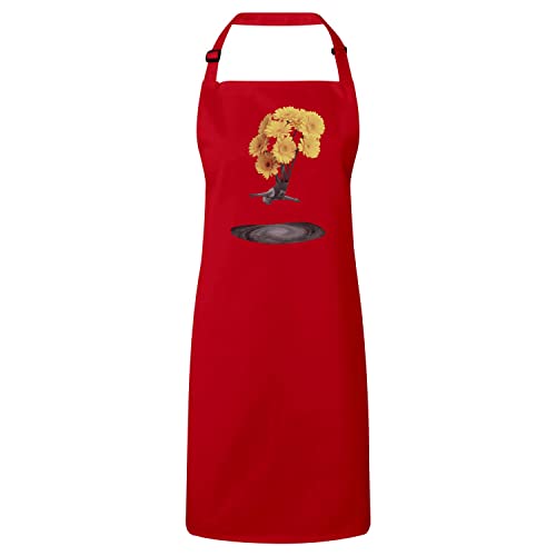 Tablier cuisine premium plongeur de galaxie collage art fleurs