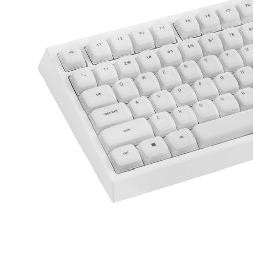 Image of EPOMAKER AegisSil Keycap Set, Silicone Material, Cherry Profile, 113 Keys, 65% /75% /96% /Full Size, Custom Keyboard Keycaps Set for Cherry MX, Kailh, Outemu, Gateron Mechanical Gaming Keyboard (White)