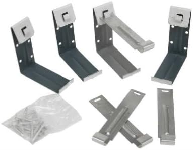Amerimax Home Products 19020 4 Pack Gutter Fascia Bracket With Nails44; White Galvanized Steel - 4 in4