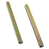 LQ Industrial 2PCS 8x8x100mm Door Lock Carbon Steel Rotating Shaft Gate Handle Assembly Replacement Part Locksmith Fitting Suitable for Domestic and Commercial Premises