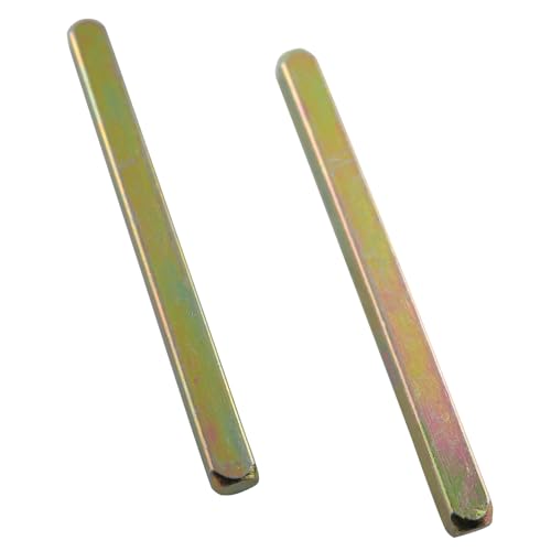 LQ Industrial 2PCS 8x8x100mm Door Lock Carbon Steel Rotating Shaft Gate Handle Assembly Replacement Part Locksmith Fitting Suitable for Domestic and Commercial Premises