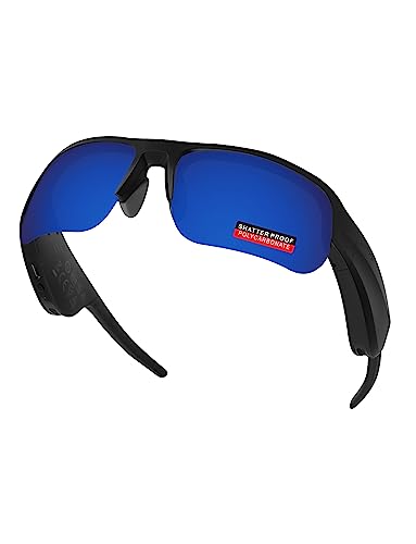 Image of PRO+ Polycarbonate Polarized Replacement Lenses & Nose Pads for BOSE Tempo BMD0011 Sunglasses - Sapphire Blue