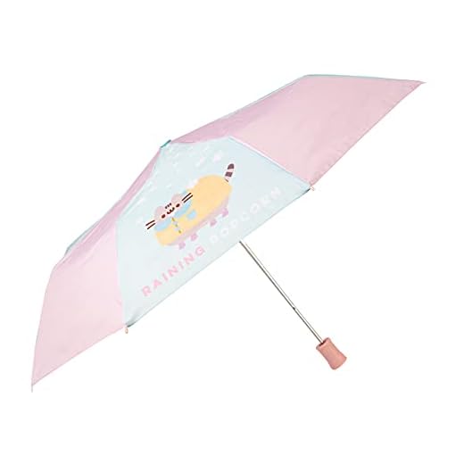 Paraguas Pusheen Foodie Collection - Paraguas plegable - Paraguas niña - Paraguas infantil niña│ Paraguas automático - Paraguas plegable pequeño - Paraguas niños - Paraguas plegable niña
