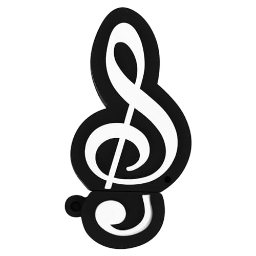 Bmocoen USB 2.0 de memoria en Forma de Animación Stick Notas de Música Símbolo USB 2.0 Memoria Externa Llave USB Stick de Memoria de 16GB