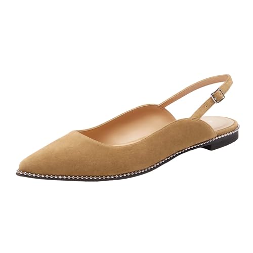 Coach Women's VAE Suede Skimmer Ballet Flat