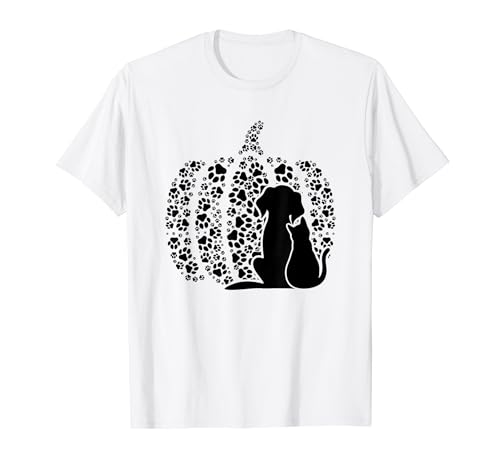 Pata de perro de calabaza de Halloween - Dueño de perro Camiseta