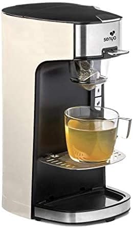 Bild 9 - SENYA Tea Time Teekocher, elektrische Teekanne, geeignet für lose Blätter oder Teebeutel, mit herausnehmbarem 1415-W-Teesieb, SYBF-CM013N, Schwarz