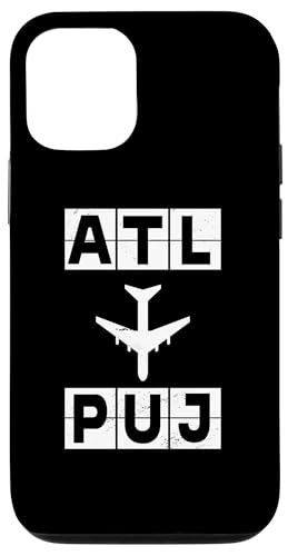 ATL to PUJ ��s�@���[�g �A�g�����^ �v���^�J�i �X�}�z�P�[�X iPhone 12/12 Pro �p