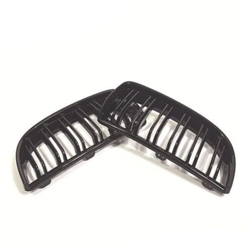 Rejilla frontal de fibra carbono BMW E90 328i 330i 335i pre-facelift negro brillante 3