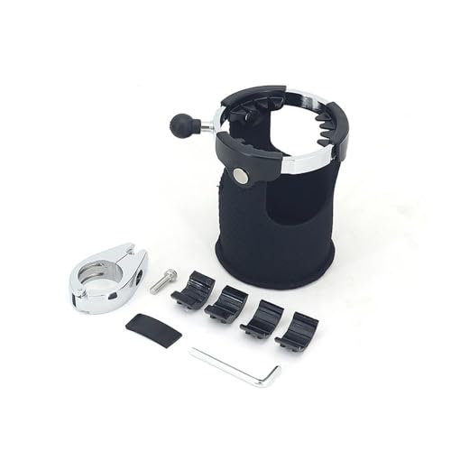 Porte-bouteille moto anti-vibration avec panier ajustable pour arceau 25mm