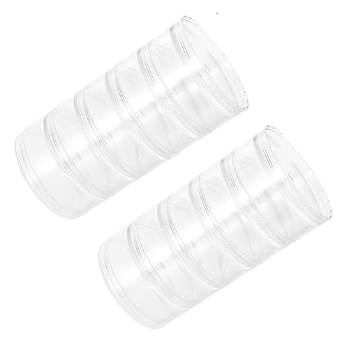 Levemolo Stackable Jewelry Organizing Box Bead Button Case Plastic Dispensing Bottles