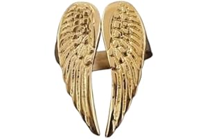 Iced Out Angel Wing Wedding Double Wings Feather Style Ring