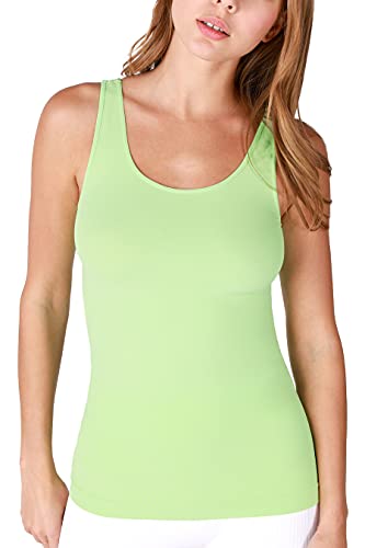 NIKIBIKI Women Seamless Premium Classic Tank Top, Made in U.S.A, One Size (Apple Mint)