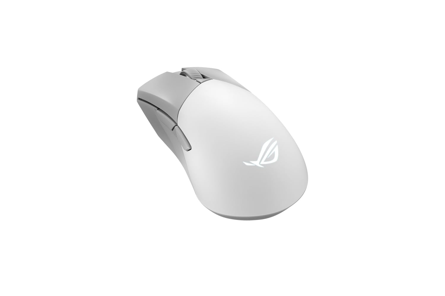 Asus ROG Gladius III Wireless AimPoint Gaming Mouse, Connectivity (2.4GHz RF, Bluetooth, Wired), 36000 DPI sensor, 6 programmable buttons, ROG SpeedNova, Replaceable switches, Paracord cable, White