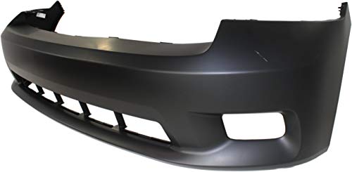 Evan Fischer Front Bumper Cover Fascia Primed Plastic Compatible With 2009-2010 DODGE RAM 1500 2011-2012 RAM 1500 - For Models With Spot Package and Fog Lamps