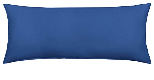 Dulce Lino Mid Blue New Bolster Pillow Case Cover & Pregnancy Maternity Orthopaedic Support.(, 4.6Ft)