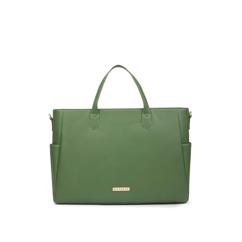 Image of Caprese Bow 15.6 Inch Large Laptop Bag for Women with Adjustable & Detachable Straps | Stylish, Durable, and Spacious with Multiple Compartments for Work, Travel, and Everyday Use