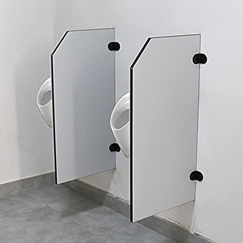 Mampara de privacidad para urinario con panel impermeable montado en pared de baño