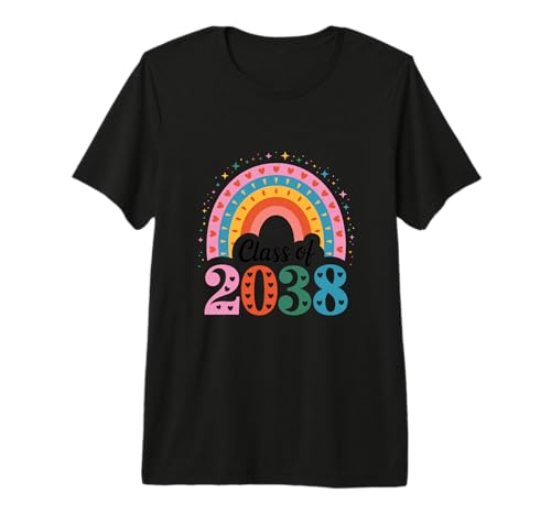 Class of 2038 Grow with Me Colorful Kids Design Premium T-Shirt