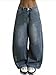 EMMIOL Women's Barrel Jeans Wide Leg Vintage Mid-Low Rise Y2k Baggy Boyfriend Denim Pants