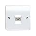 Price comparison product image MK K3520WHI Single outlet for connection to a single TV or FM co-axial aerial lead