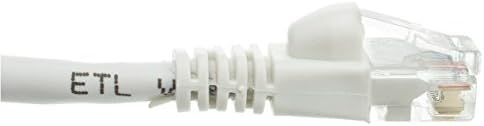 2 Pack, Cat5e Ethernet Patch Cable, Snagless/Molded Boot, 50 Feet, White (CNE501895)