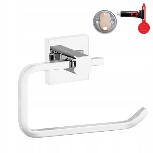 tesa DELUXXE Toilettenpapierhalter ohne Deckel - 160 mm x 99 mm x 45 mm
